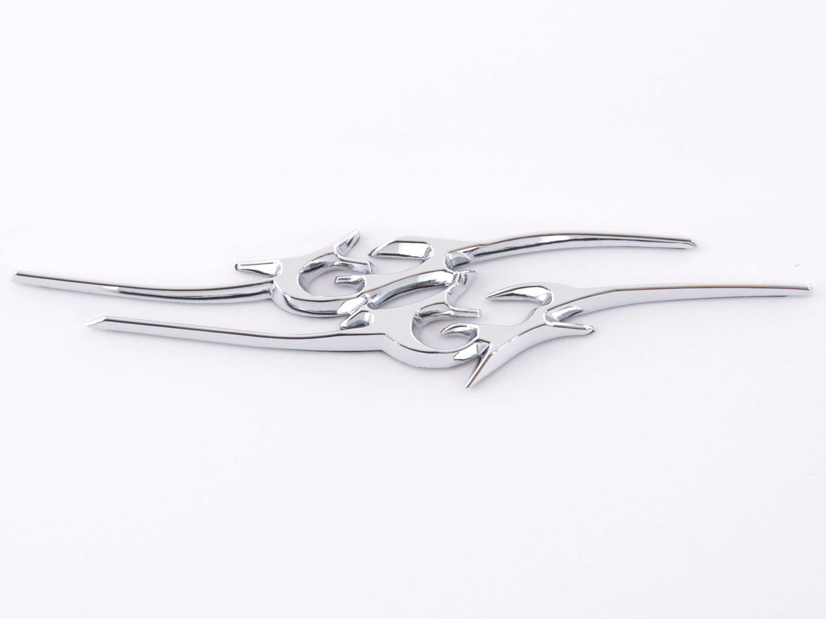 Aufkleber Chrom 3D Car Logo Motiv Madface 82x58 mm chrom Aufkleber Chrom 3D Car Logo Motiv Madface 82x58 mm chrom